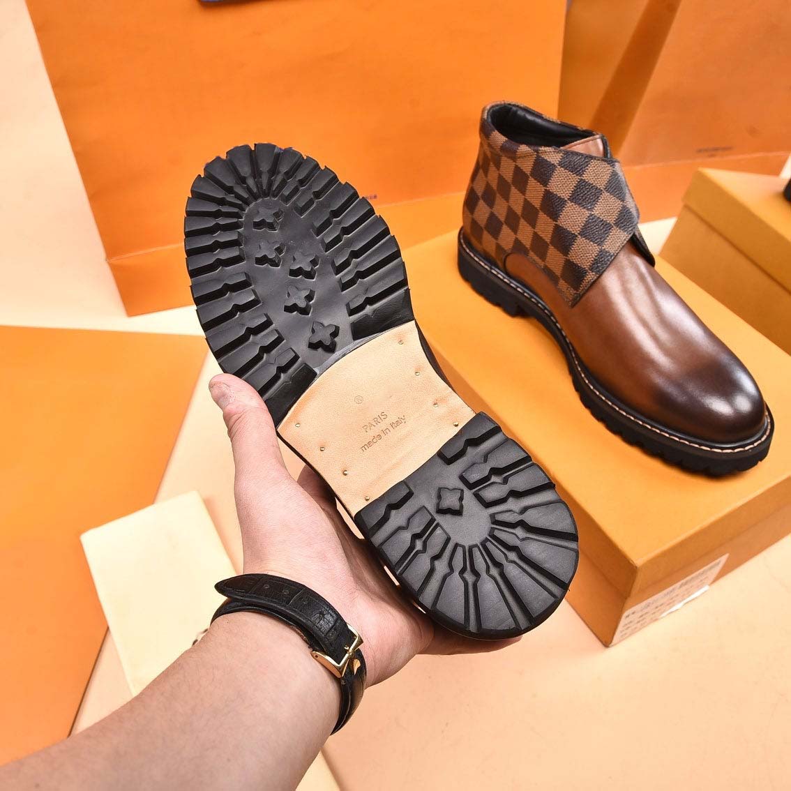 V logo new fashion classic boots