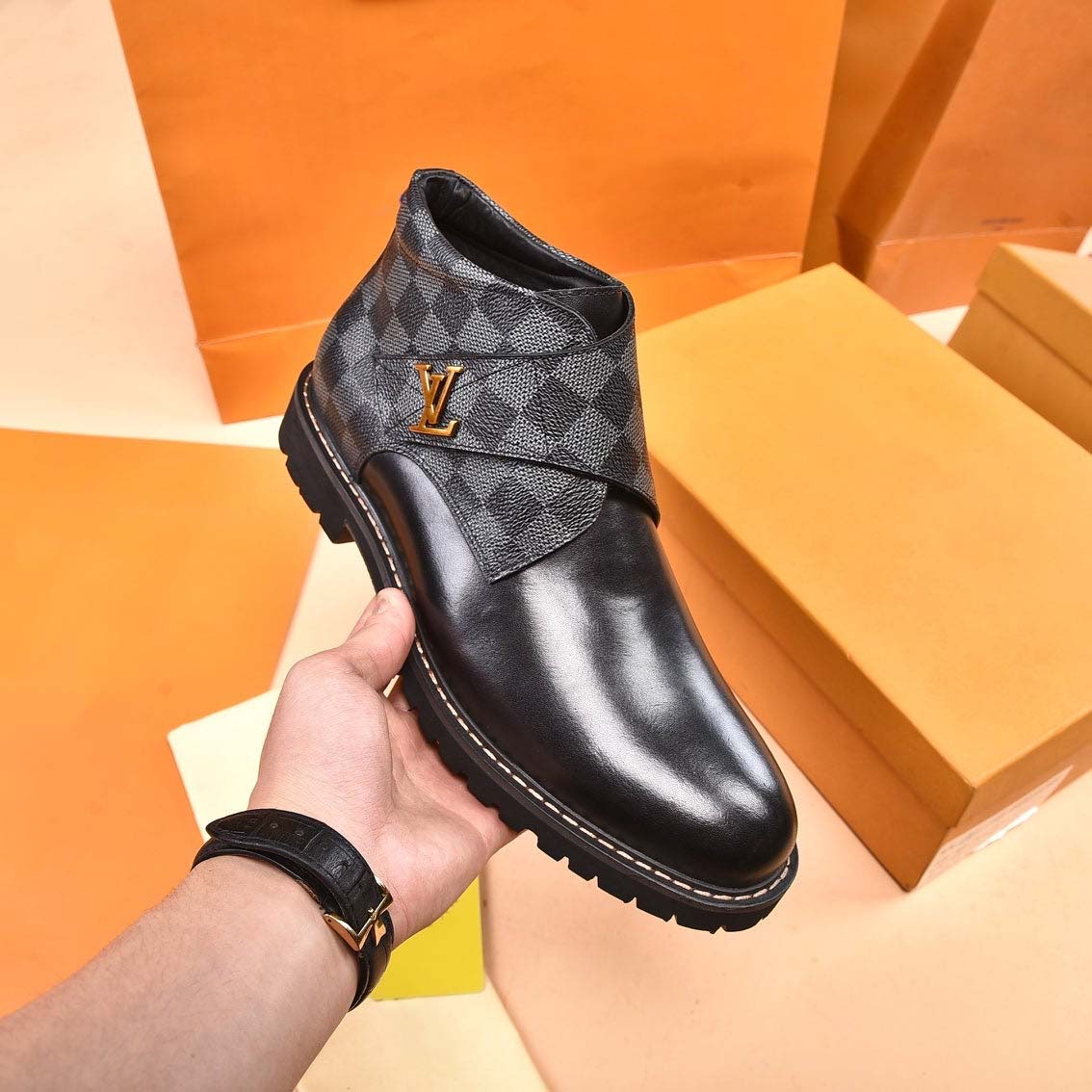 V logo new fashion classic boots
