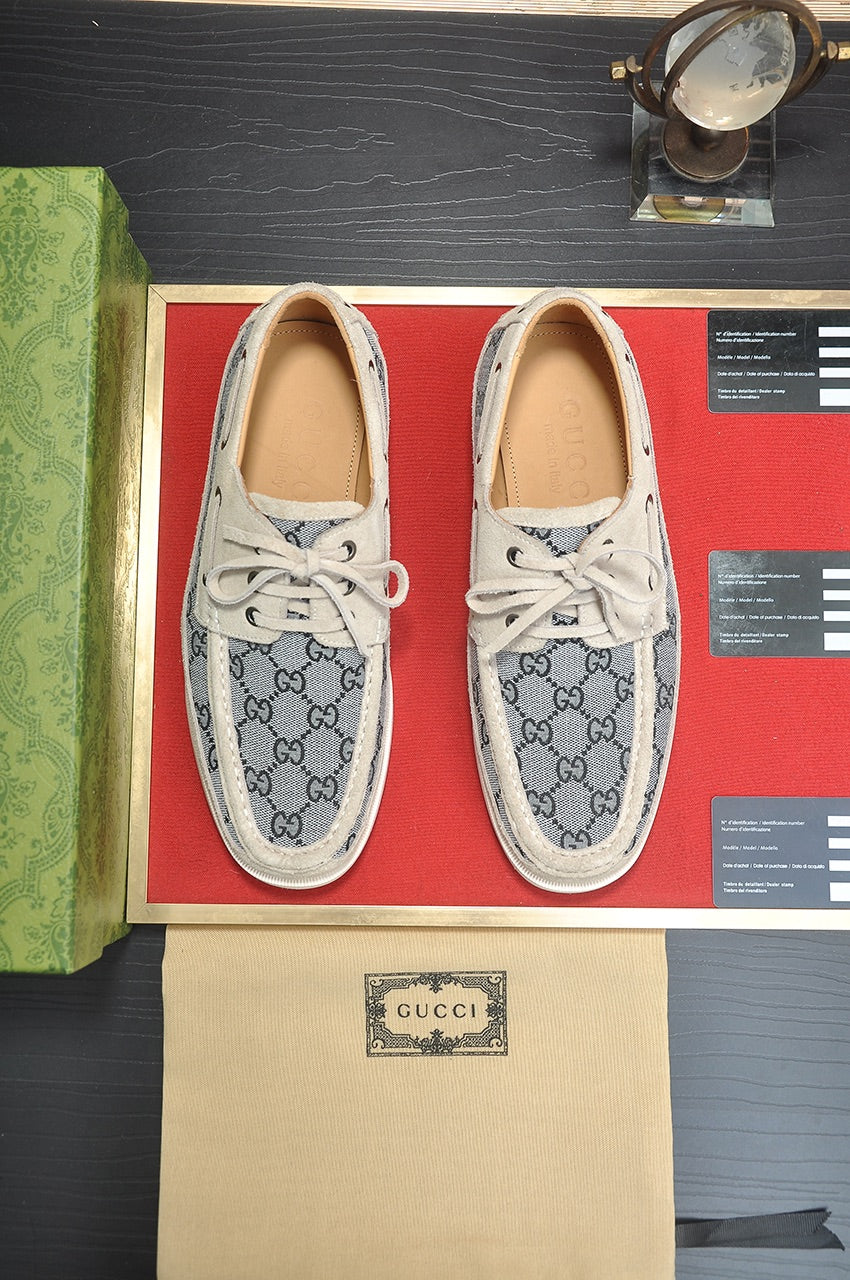 24 New Luxury G Lace-up Casual Boat Shoes Derby Shoes 0424082601