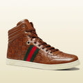 Men Street Fashion Leather high-top Shoes
