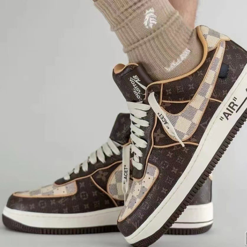 Brown V& Jointly Signed Sneakers