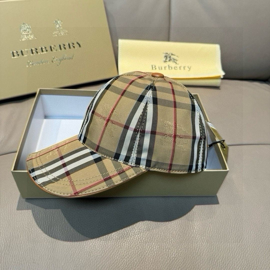 New Fashion Plaid War Horse Baseball Cap PD0425070202