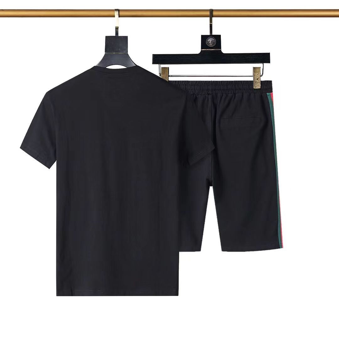 Summer classic casual fashion men's and women's short-sleeved suits