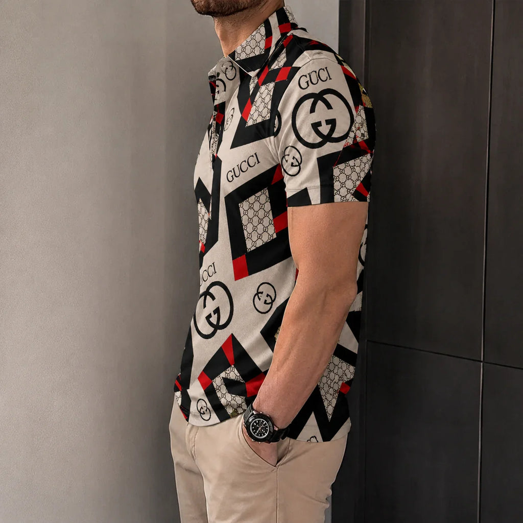 Men's Summer Fashion Printed Polo Shirts 3D1026070616