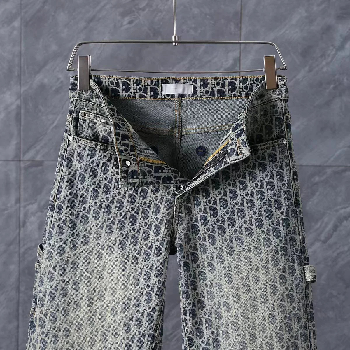 Men's Fashion Slim-Fit Straight-Leg Jeans 1026062908
