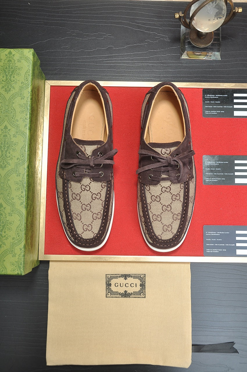 24 New Luxury G Lace-up Casual Boat Shoes Derby Shoes 0424082601