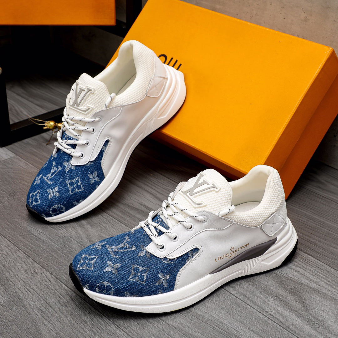 Stylish lace-up letter pattern sneakers casual shoes