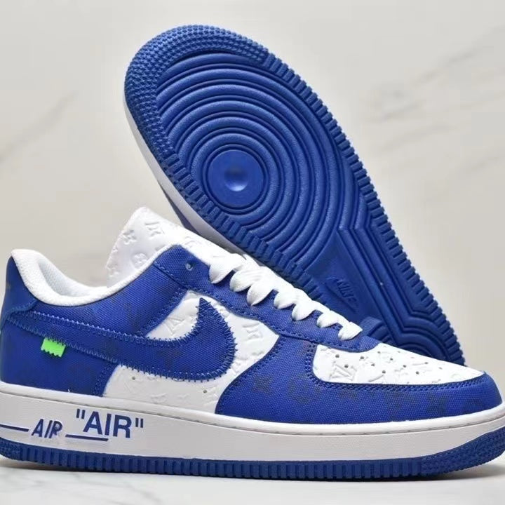 V& Jointly Signed Sneakers Blue and White