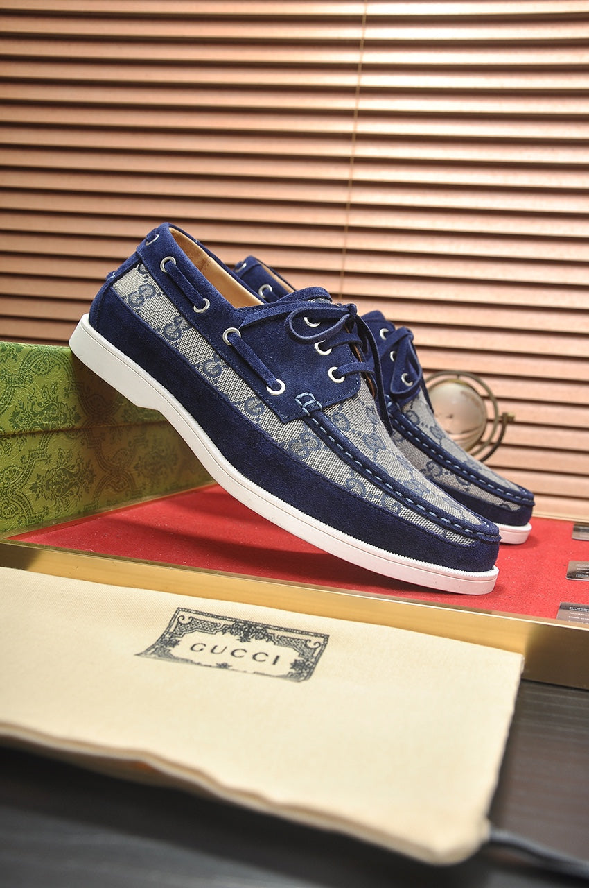 24 New Luxury G Lace-up Casual Boat Shoes Derby Shoes 0424082601