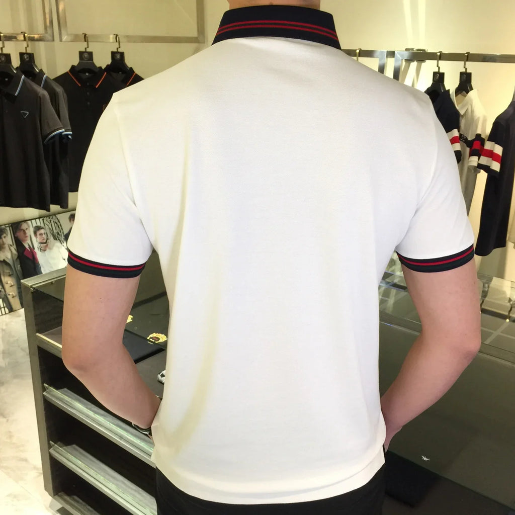 Flip collar business casual slim fit 3D-1025032107