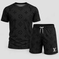 Men's Fashion Printed Short Sleeve Suit 3D1026071026