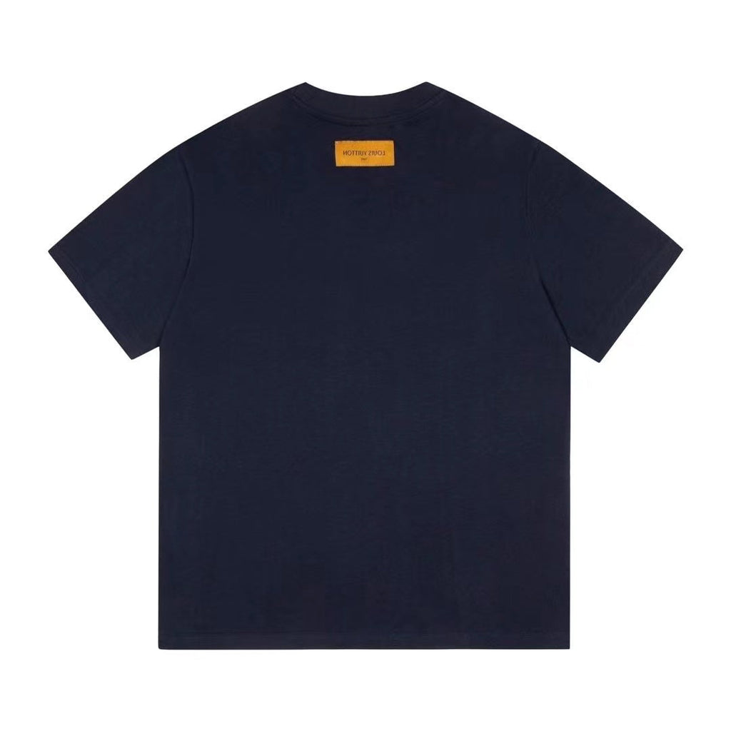 Spring and summer new letter classic round neck printed short-sleeved T-shirt loose 1209023