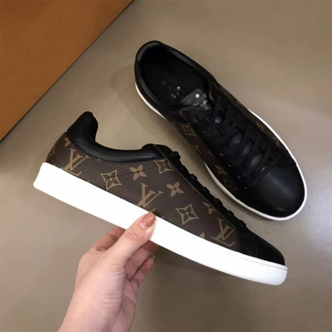 casual print lace-up sneakers