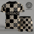 Men's Fashion Printed Short Sleeve Suit 3D1025062616
