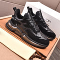 Black Color Block Cushion Sole Sneakers
