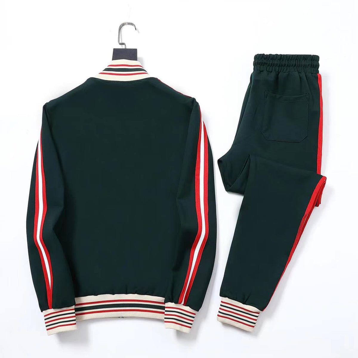 Men's Printed Sweater Sweatpants Casual Suit Sportswear Two Piece Set WB12061901