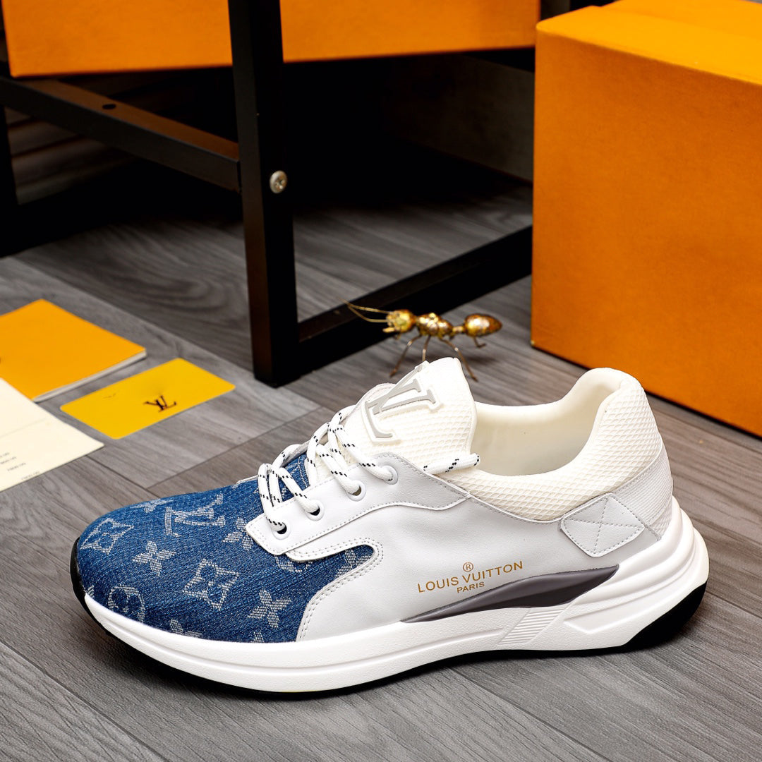 Stylish lace-up letter pattern sneakers casual shoes