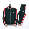 Men's Printed Sweater Sweatpants Casual Suit Sportswear Two Piece Set WB12061901