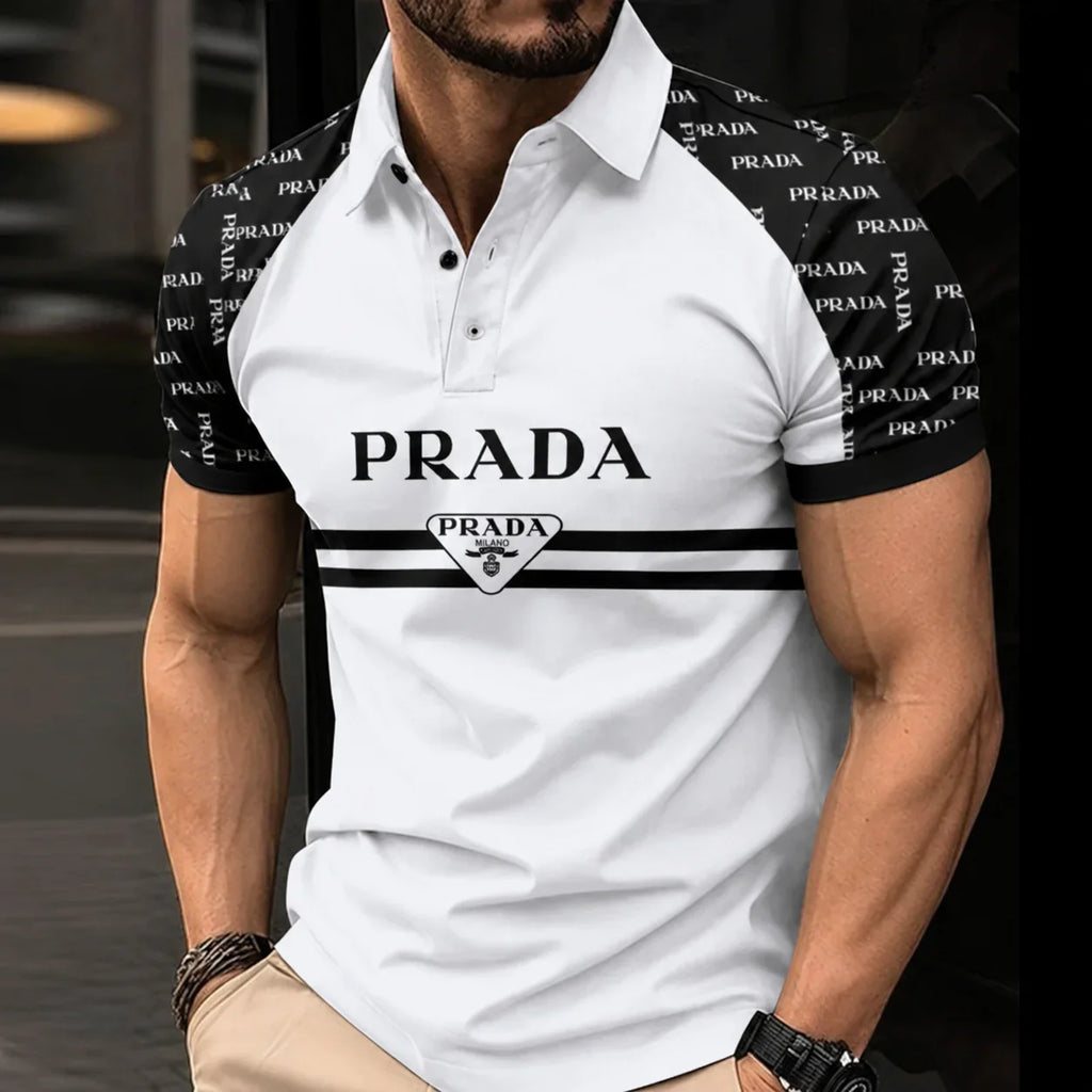 Men's Summer Fashion Printed Polo Shirts 3D1026070618