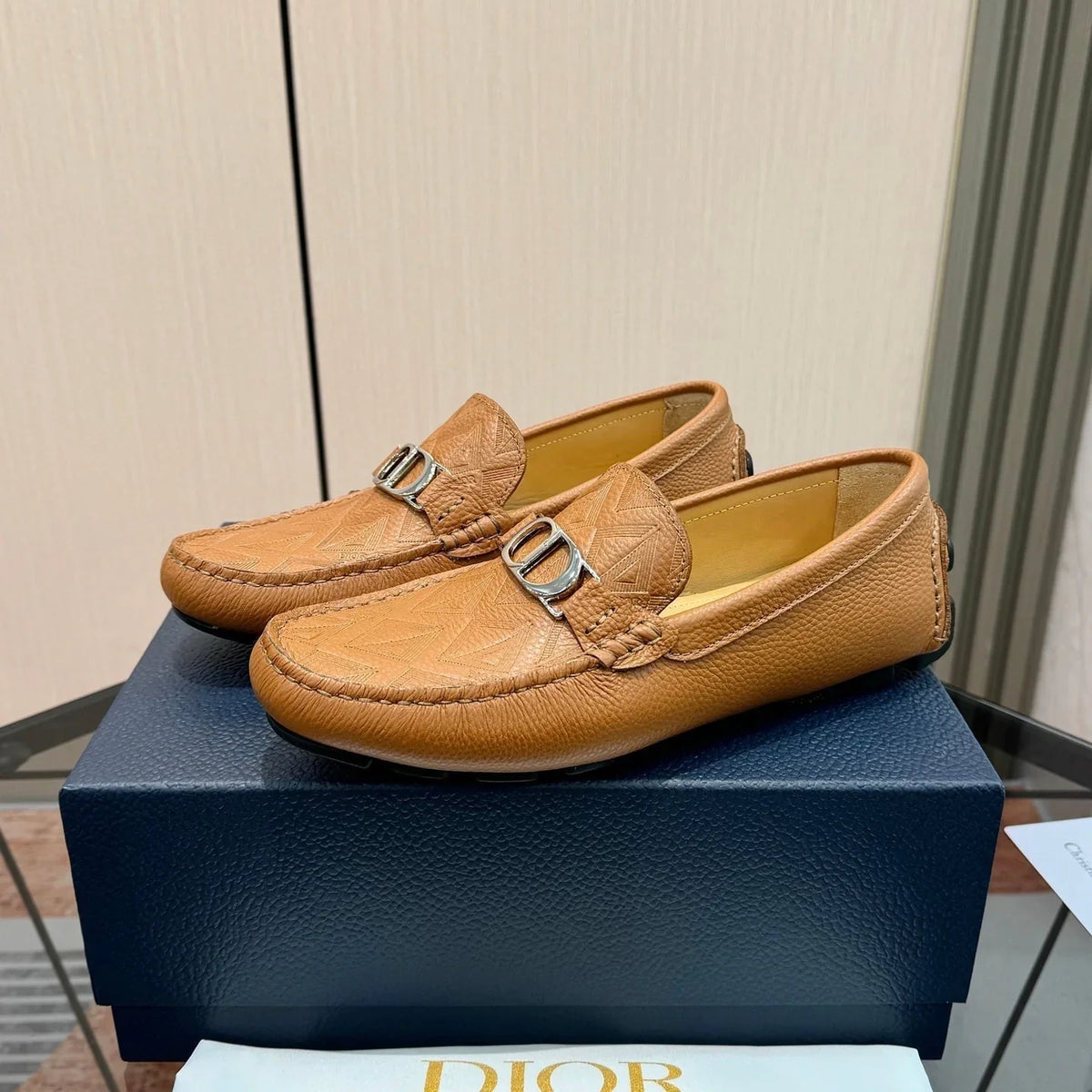 CD Odéon Men’s Loafer Tan Brown Grain Cowhide 664118